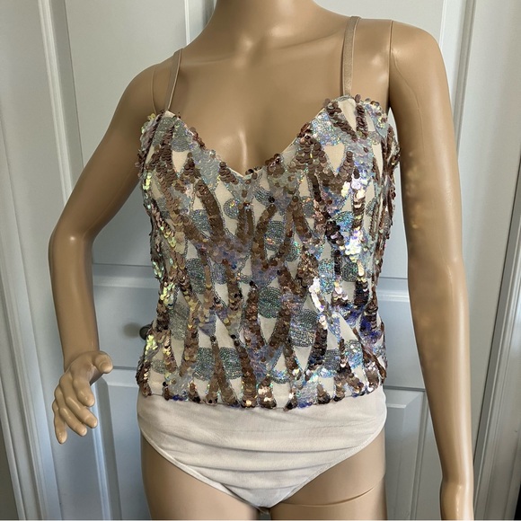 Zara | Sequin sparkly bodysuit - Picture 2 of 13